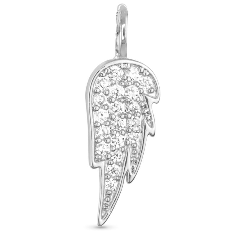 Angel Wing Charm Silver